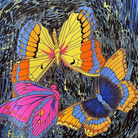 Queen Mulock Butterfly Print Button Down Dress - Picture 4 of 5